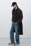 General Idea MAN Wool Blended Balmacaan Long Coat