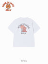 ADLV Bear Doll Hug Brown Line Friends Short Sleeve T-Shirt