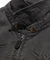 Nice Ghost Club Tattoo Harrington Dyed Jacket [Black]
