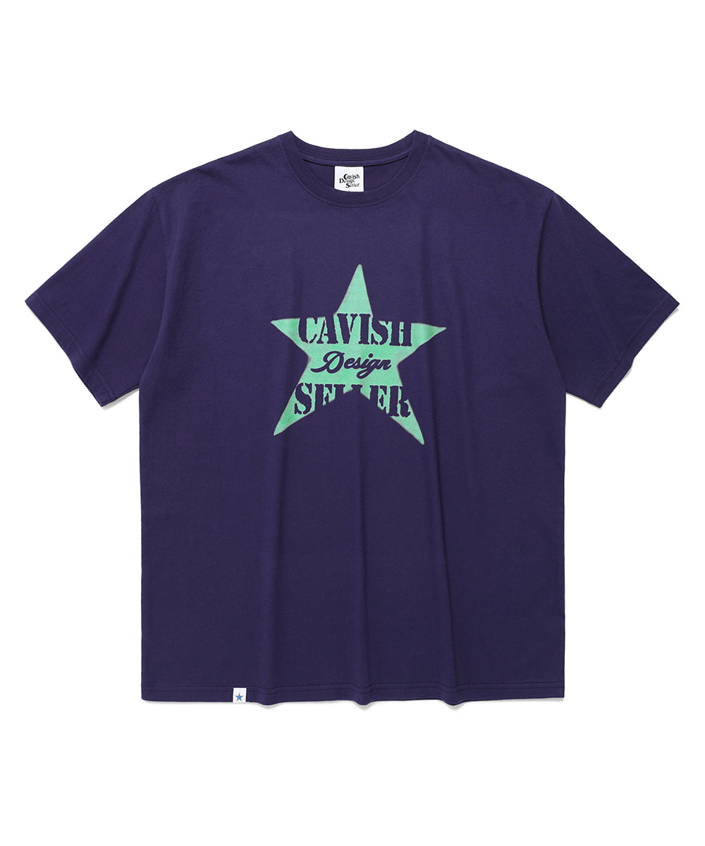 Cavish Star Stencil Short Sleeve Tee