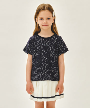 Marithé François Girbaud Kids All Over Flower Tee Navy