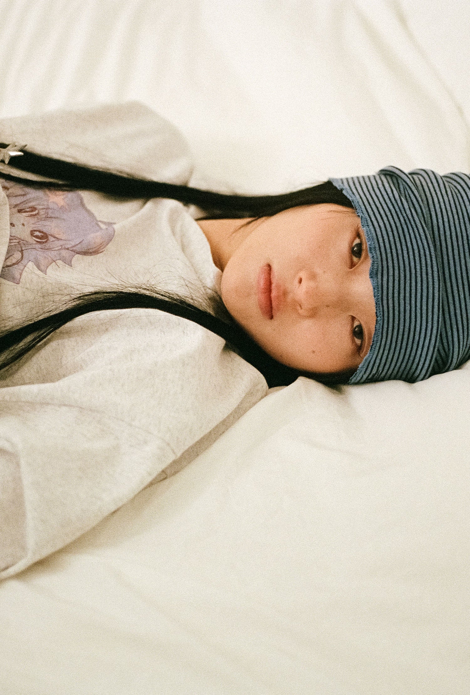 Nice Ghost Club Stripe Tuck Beanie