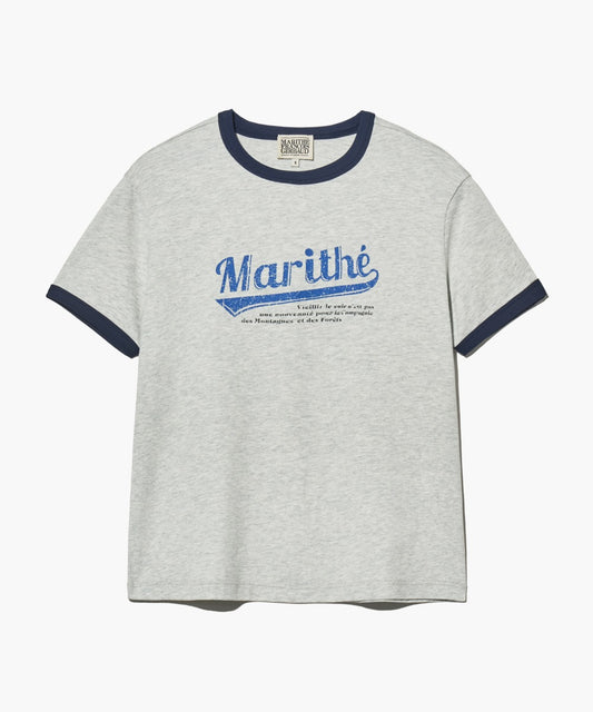 Marithé François Girbaud W Vintage Baseball Ringer Tee