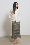 General Idea WOMAN Summer Loose Fit Raglan Pinched Pleat Blouse [IVORY]