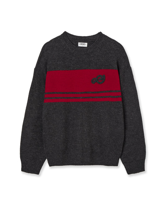 AEAE Color Block Knit [Charcoal]