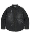 Mahagrid Star Raw Cut Denim Shirt