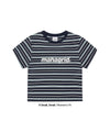 Mahagrid Stripe Basic Logo Tee