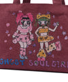Nice Ghost Club Soul Pussy Cat Ghost Soul Girl Tote Bag