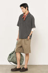 General Idea MAN Open Collar Half Shirt