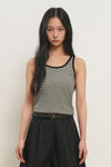 General Idea WOMAN Multi Stripe U-Neck Sleeveless