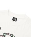 Nice Ghost Club Pearl Necklace Symbol Big Big Tee White