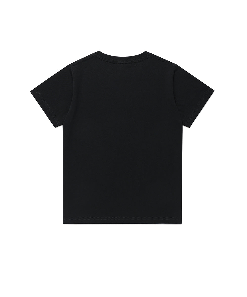 Cavish COZY STAR APPLIQUE SS TEE [BLACK]