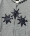 Nice Ghost Club Religious Symbols Hoodie Zip Up [Grey]