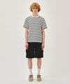 Marithé François Girbaud SMALL REGULAR LOGO TEE stripe