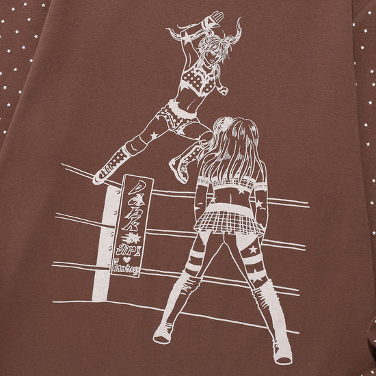 Nice Ghost Club Wrestling Star Long Sleeve Tee