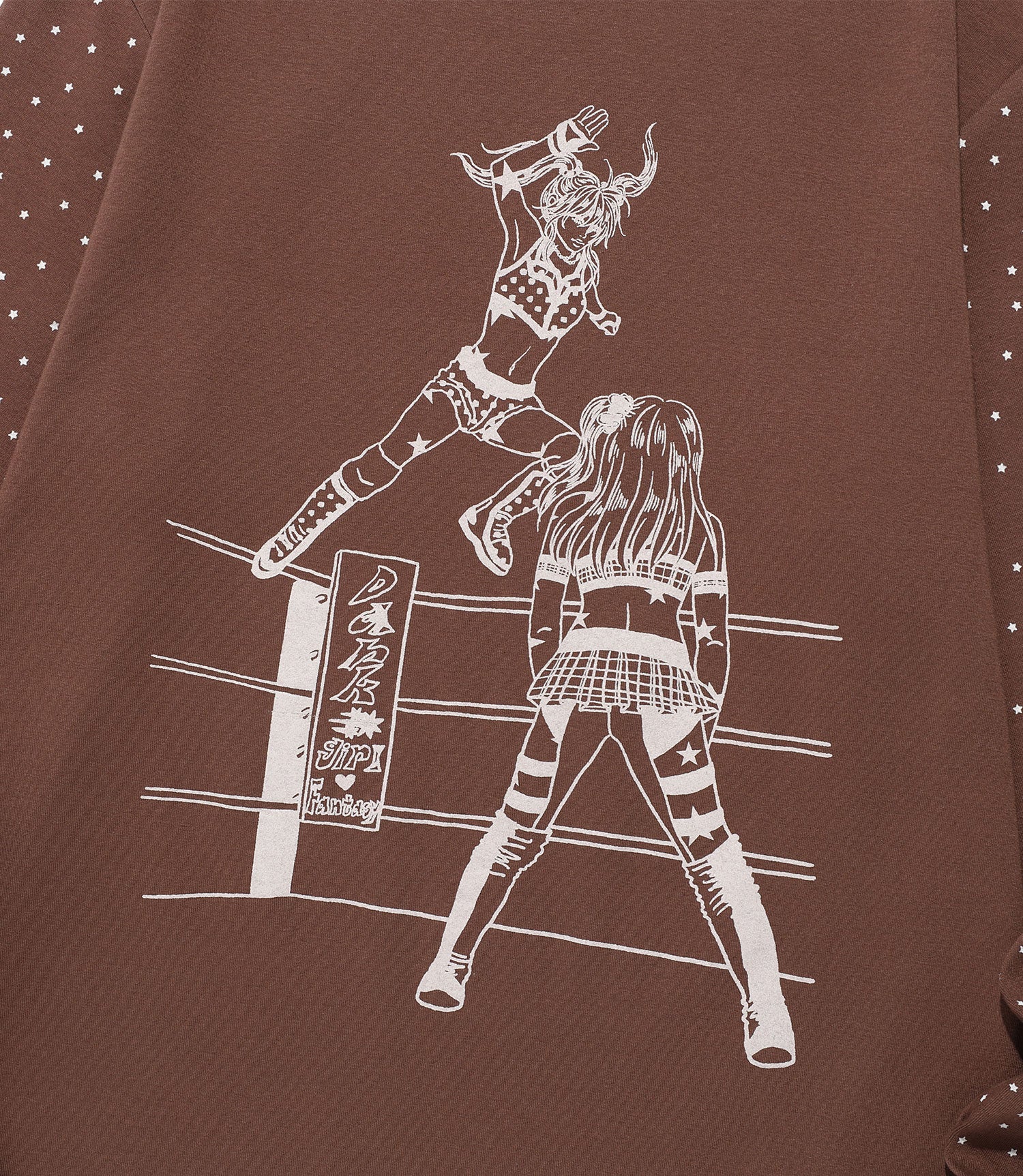 Nice Ghost Club Wrestling Star Long Sleeve Tee