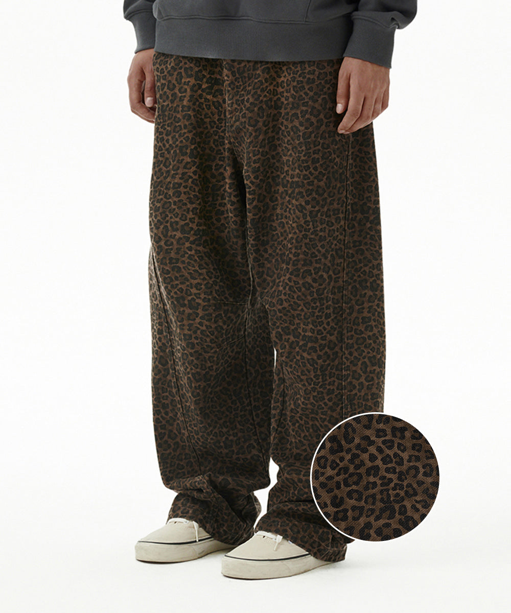 Mahagrid Curved Leopard Pant