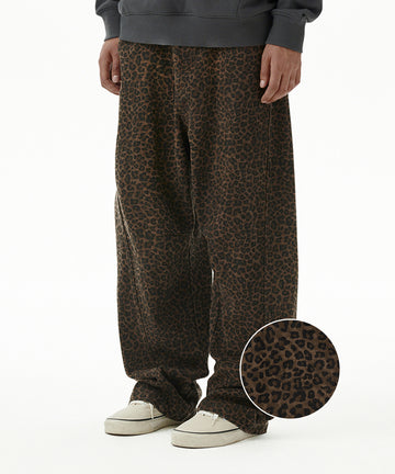 Mahagrid Curved Leopard Pant