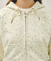 Marithé François Girbaud W Classic Logo Crop Hoodie Zip-Up