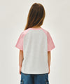 Marithé François Girbaud Kids Classic Logo Raglan Oversized Tee Coral Pink