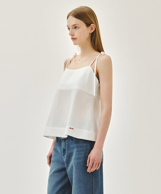 Marithé François Girbaud W PINTUCK CAMISOLE BLOUSE
