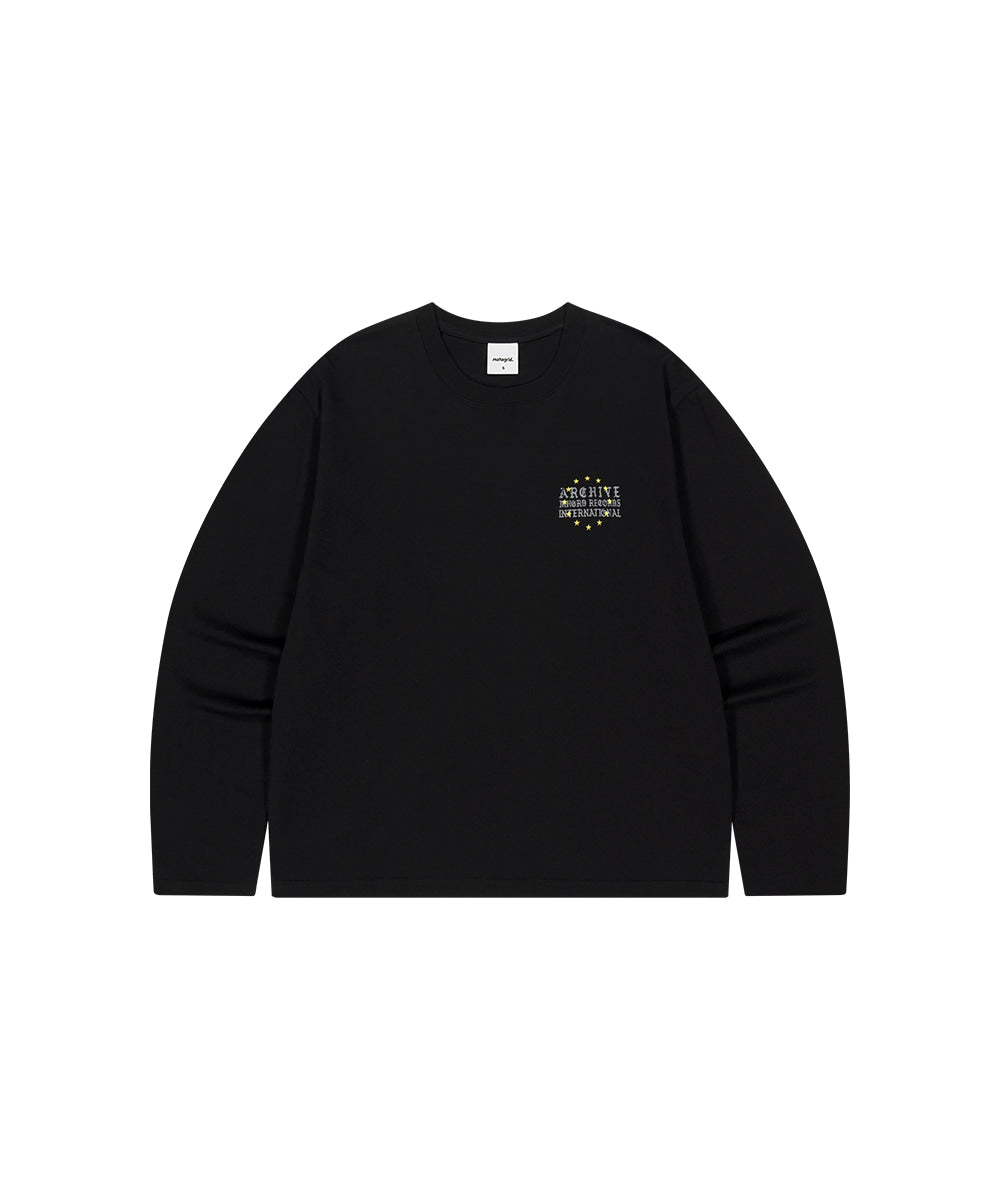 Mahagrid [Shipping Begin 5/15] STAR ARCHIVE Long Sleeve Tee [Black]