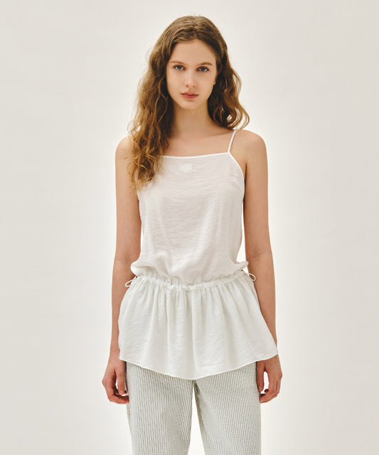 Marithé François Girbaud W SHIRRING SLEEVELESS DRESS