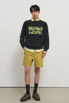 General Idea [XXL Exclusive] UNISEX Garment Dyed Lettering Sweatshirt [GREY]