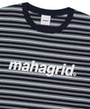 Mahagrid Stripe Basic Logo Tee