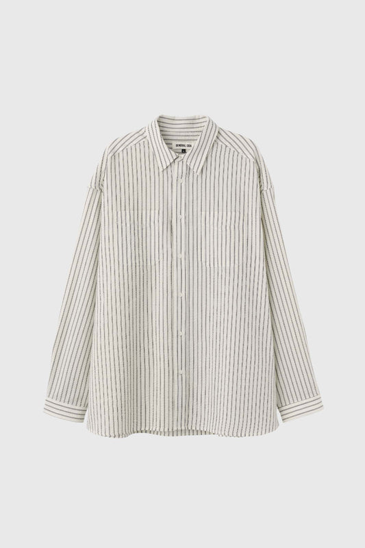 General Idea MAN Seersucker Stripe Shirt