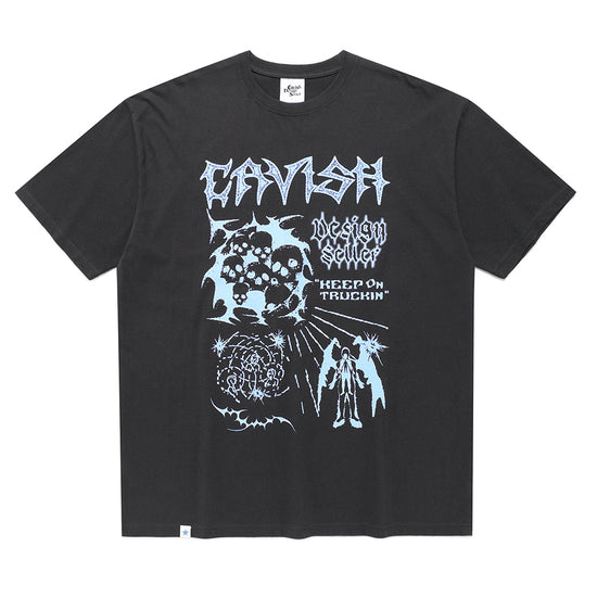 Cavish TRUCKIN SHORT SLEEVE TEE [CHARCOAL]