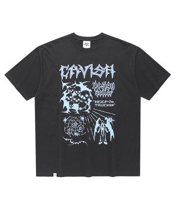 Cavish TRUCKIN SHORT SLEEVE TEE [CHARCOAL]
