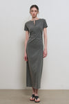 General Idea WOMAN Fitted Shirring Long Dress