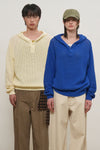 General Idea UNISEX Crochet Hooded Knit