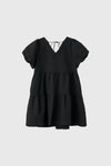 General Idea WOMAN Wrinkle Volume Puff One-Piece [BLACK]