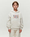 Marithé François Girbaud Kids Doodle Classic Logo Hoodie (Brushed) Dark Green