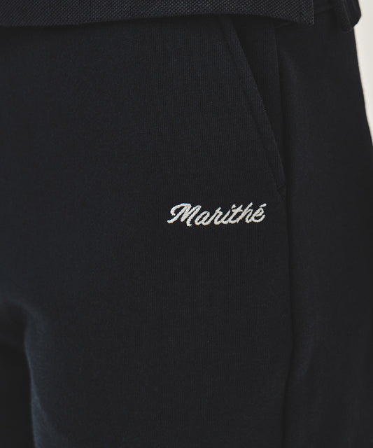 Marithé François Girbaud W LACE DETAIL SWEAT SHORTS