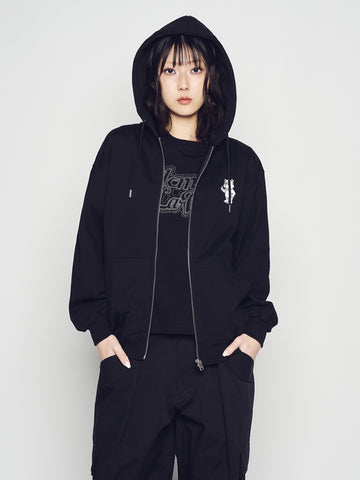 ADLV BASIC AC BEAR HOODIE ZIP UP