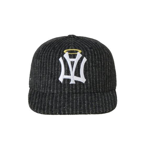 AEAE AE SYMBOL STRIPE ANGEL WING CAP [BLACK]