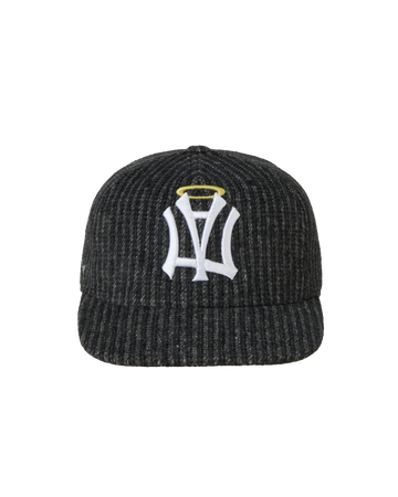 AEAE AE SYMBOL STRIPE ANGEL WING CAP [BLACK]