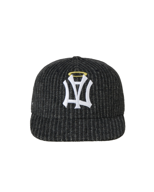 AEAE AE SYMBOL STRIPE ANGEL WING CAP [BLACK]