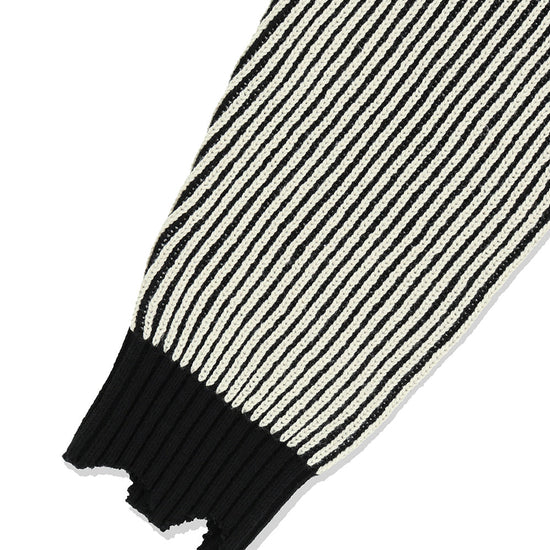 Mahagrid CUTTING CONTRAST HALF ZIP-UP KNIT