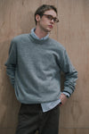 General Idea MAN Neps Crew Neck Pullover [GREY]