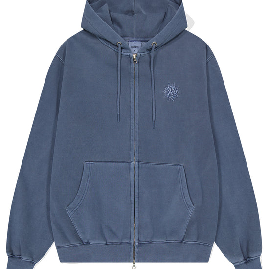 Mahagrid SUN LOGO PIGMENT ZIP UP HOODIE