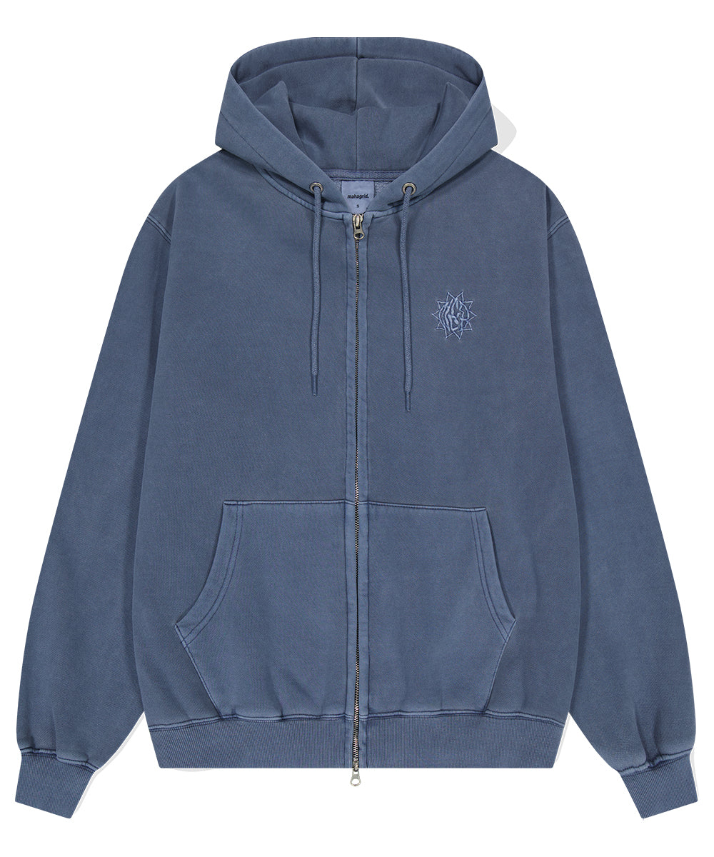 Mahagrid SUN LOGO PIGMENT ZIP UP HOODIE