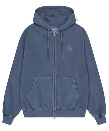 Mahagrid SUN LOGO PIGMENT ZIP UP HOODIE