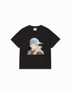 ADLV Women's ADLV Baby Face Cap Boy Short Sleeve T-Shirt