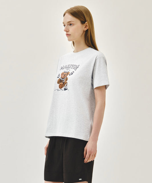 Marithé François Girbaud MARINE DRAWING DOODLE GRAPHIC TEE