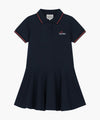 Marithé François Girbaud Kids White Pink Flare One-Piece Navy