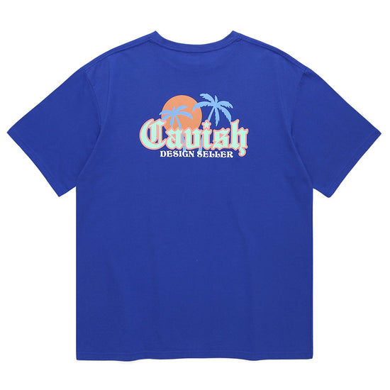 Cavish SUNSET BEACH SS TEE[BLUE]